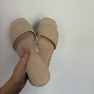 ALDO Women's Tan Mules